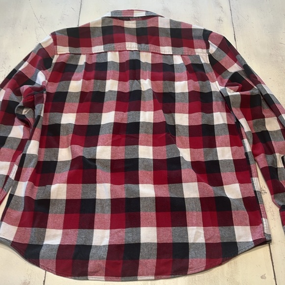 Men’s Large Red field of streams flannel - Picture 2 of 7